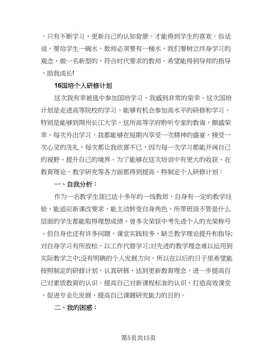 国培研修个人工作计划例文（二篇）.doc_第5页