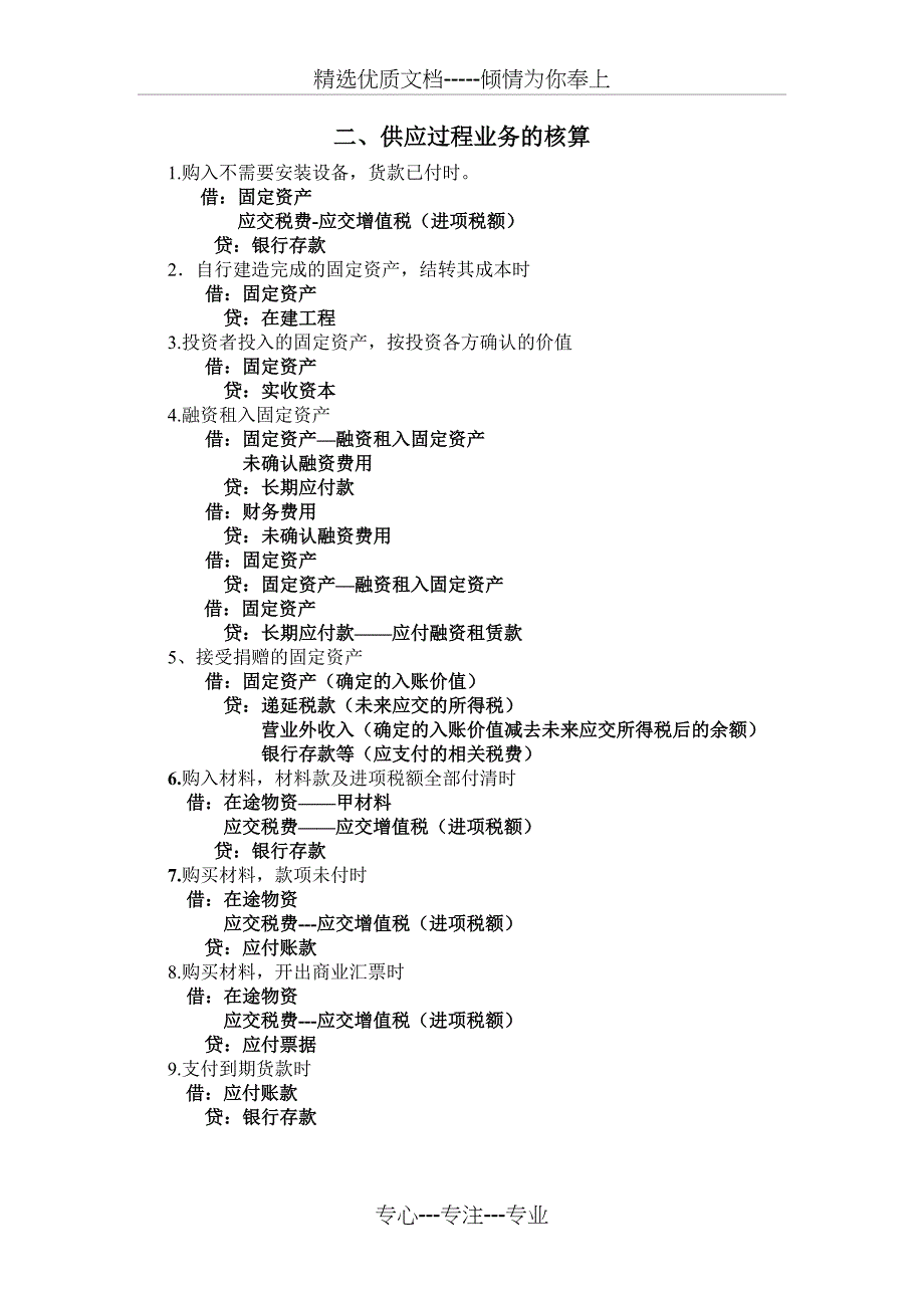 制造业企业主要会计分录汇总_第2页