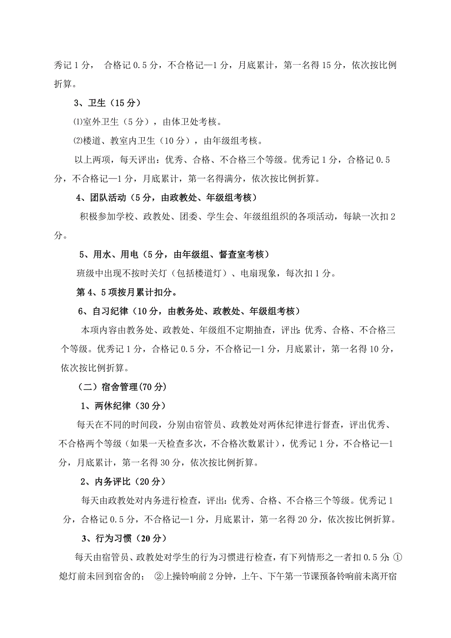 班级量化考核办法(最新)_第2页