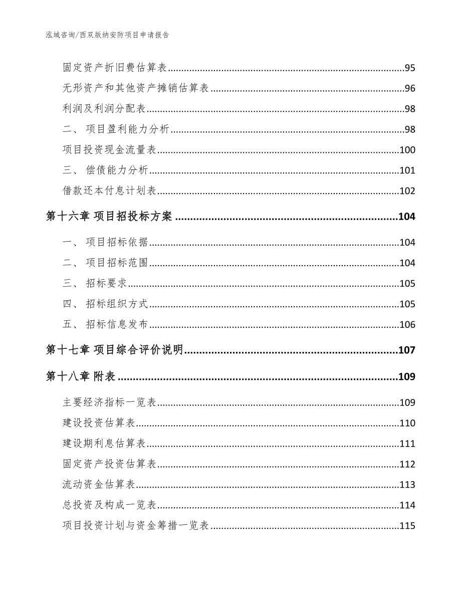 西双版纳安防项目申请报告【范文】_第5页