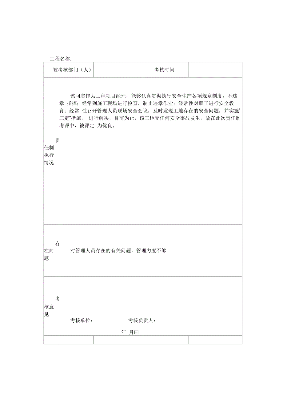 安全生产责任制考核记录_第2页