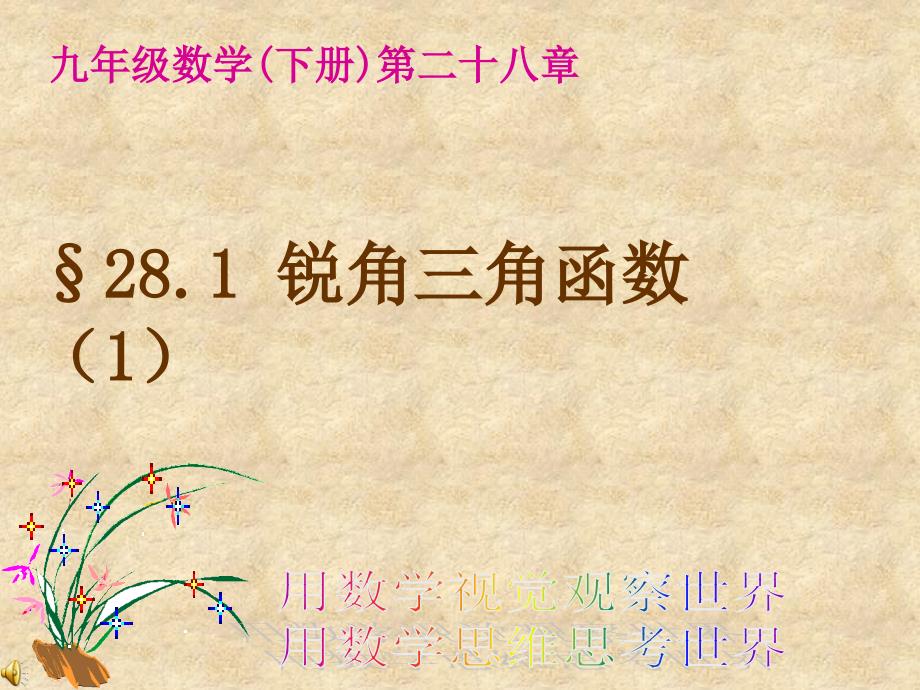 九年级下数学锐角三角函数3课件_第1页