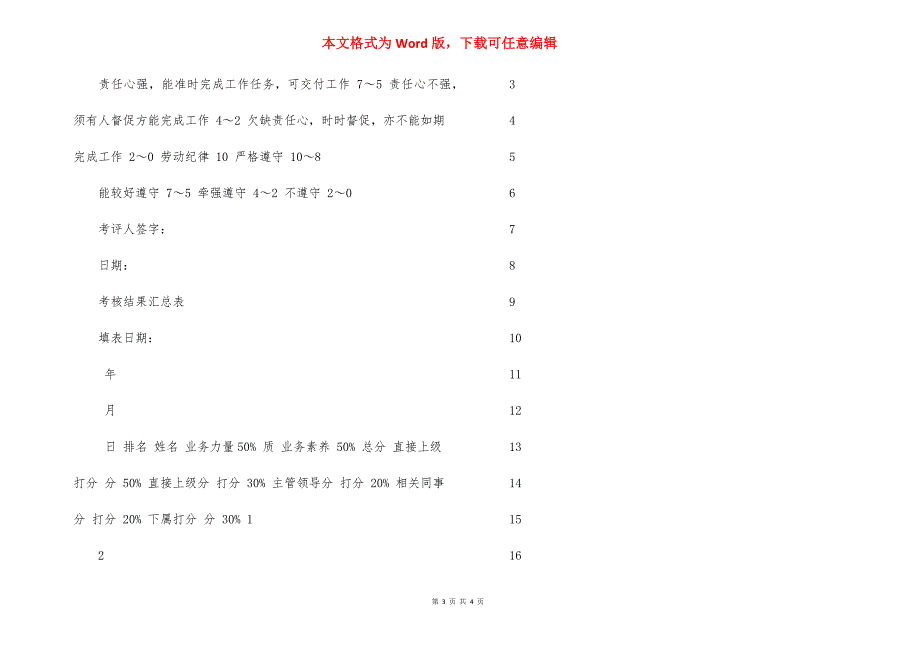 【推荐】业务能力与素质鉴定表_第3页