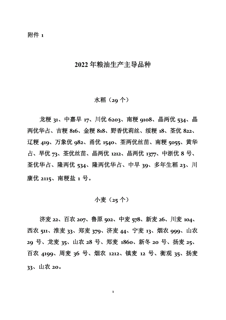 2022年粮油生产主导品种主推技术.docx_第1页