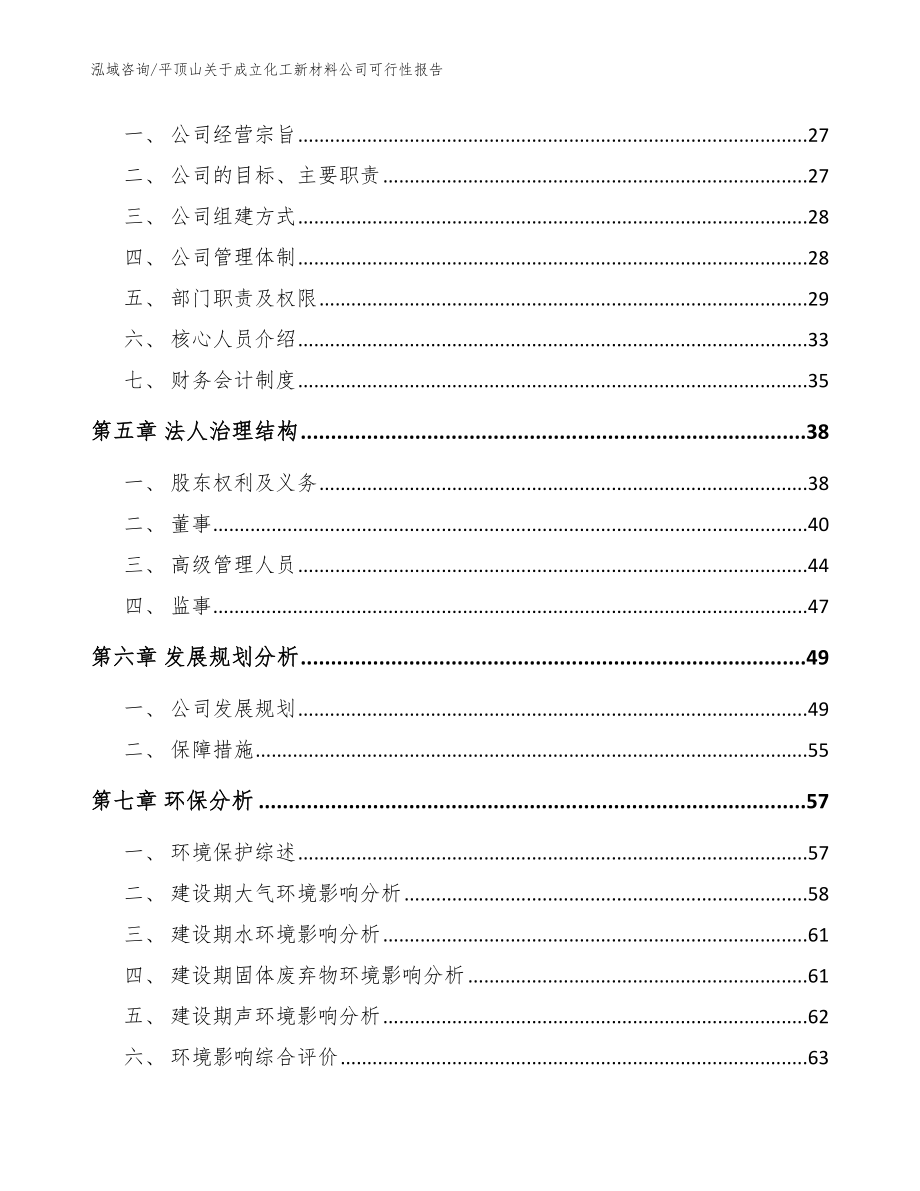 平顶山关于成立化工新材料公司可行性报告【参考模板】_第3页