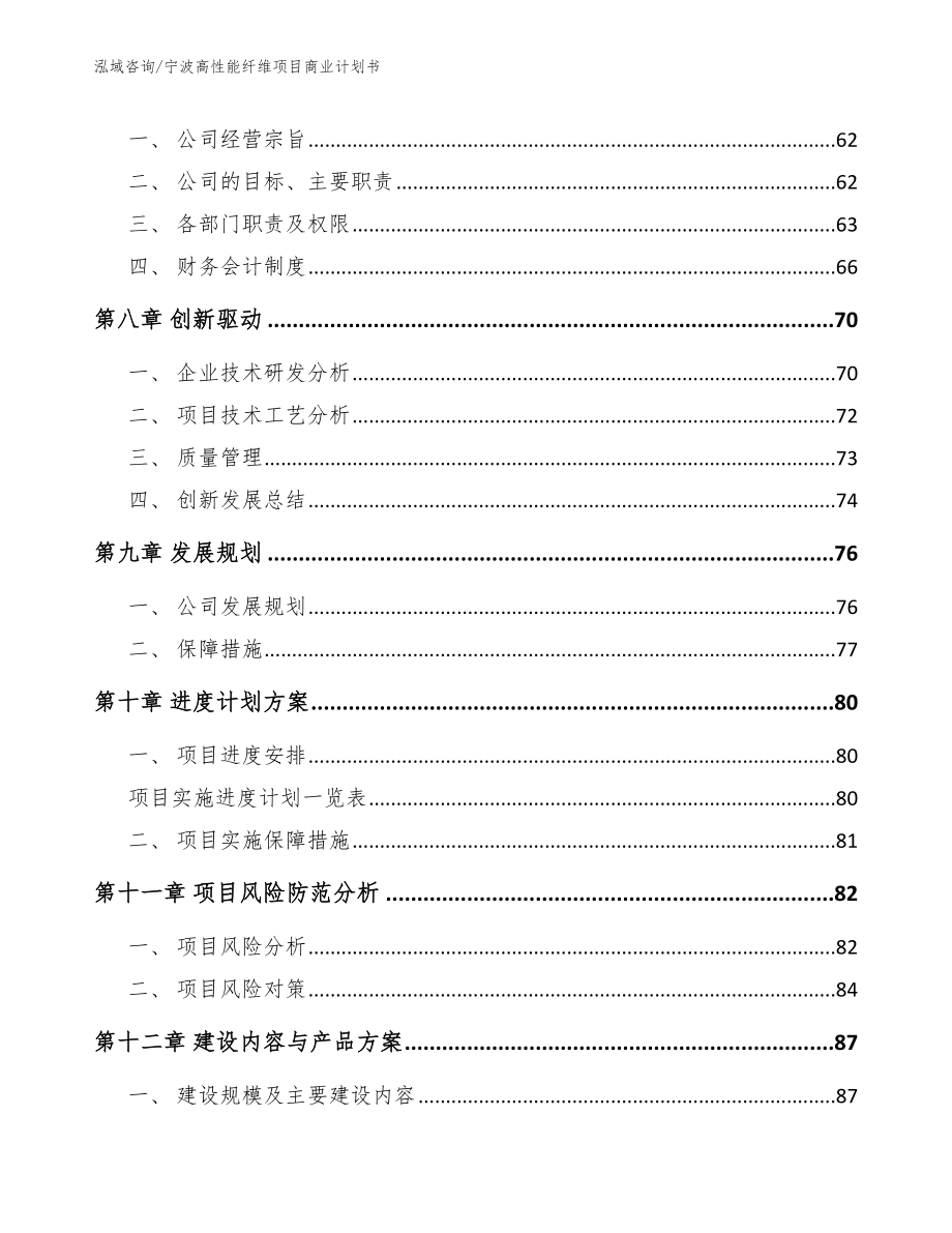 宁波高性能纤维项目商业计划书【模板参考】_第4页