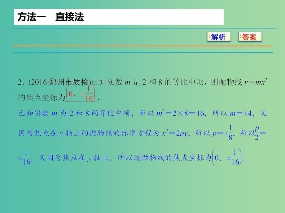 高考数学二轮复习 第1部分 专题1-2 填空题的解题方法课件 文.ppt_第5页