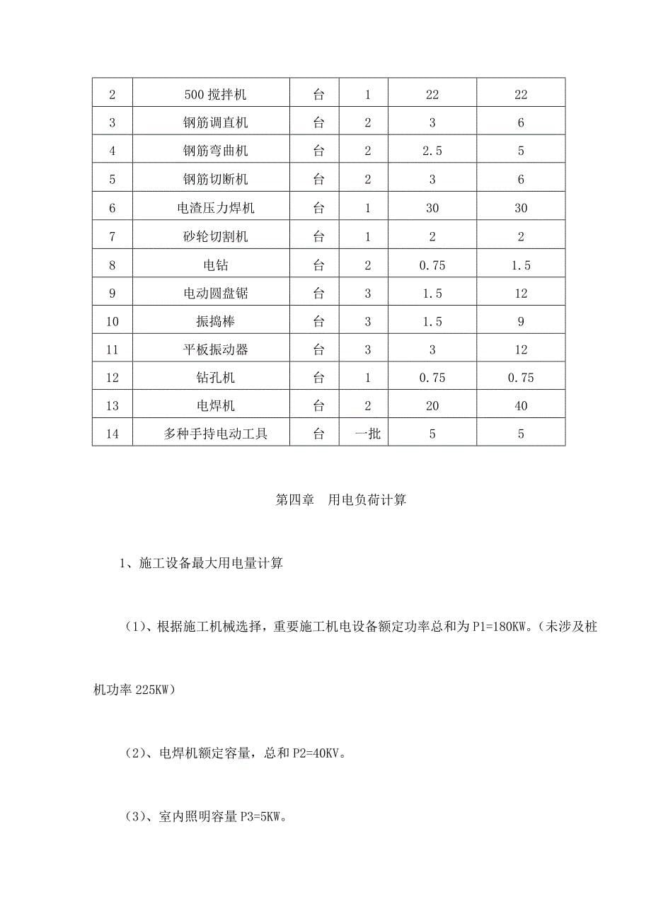 临时用电专项综合施工专题方案模板_第5页