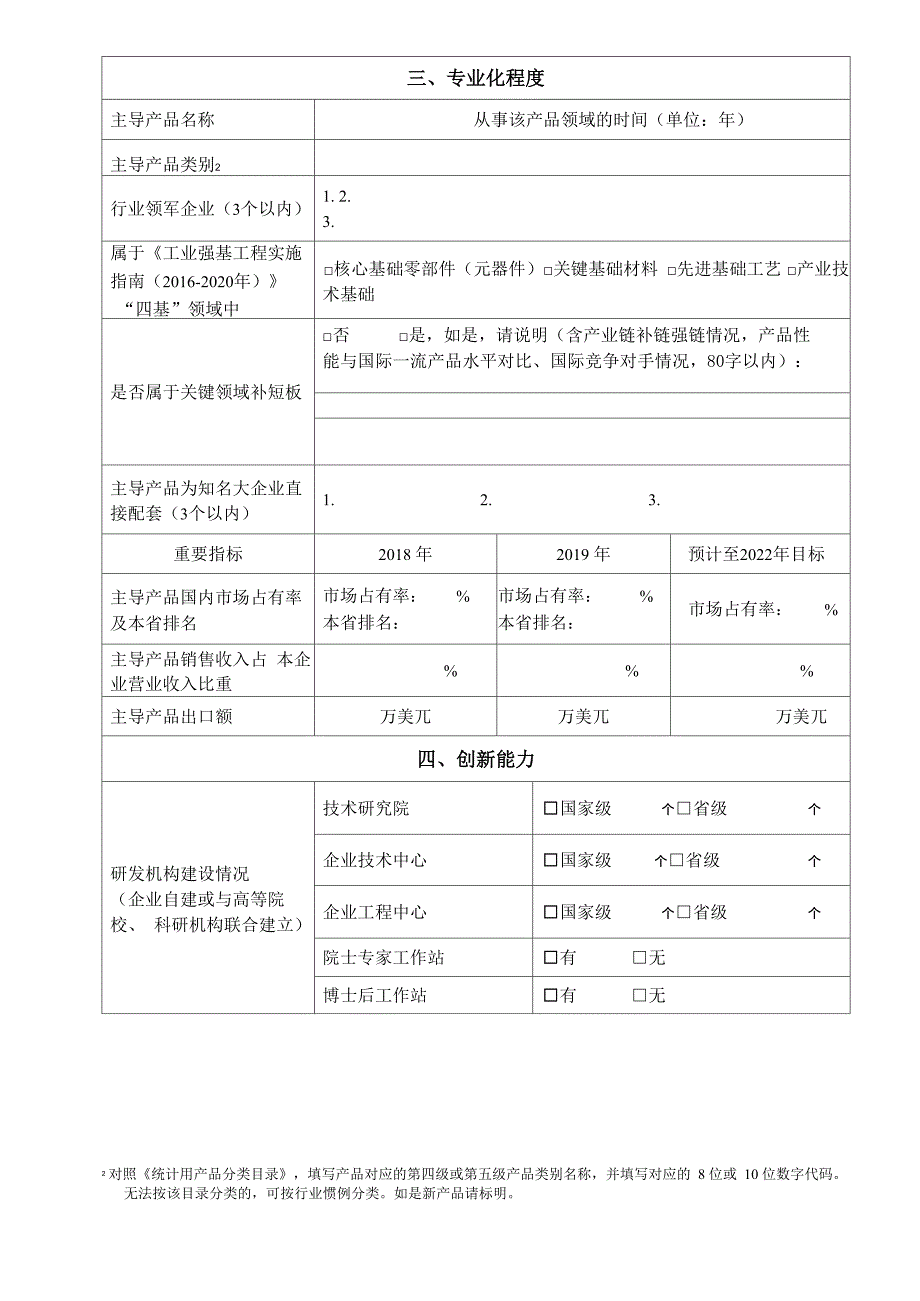 2020年专精特新小巨人企业申请书_第4页