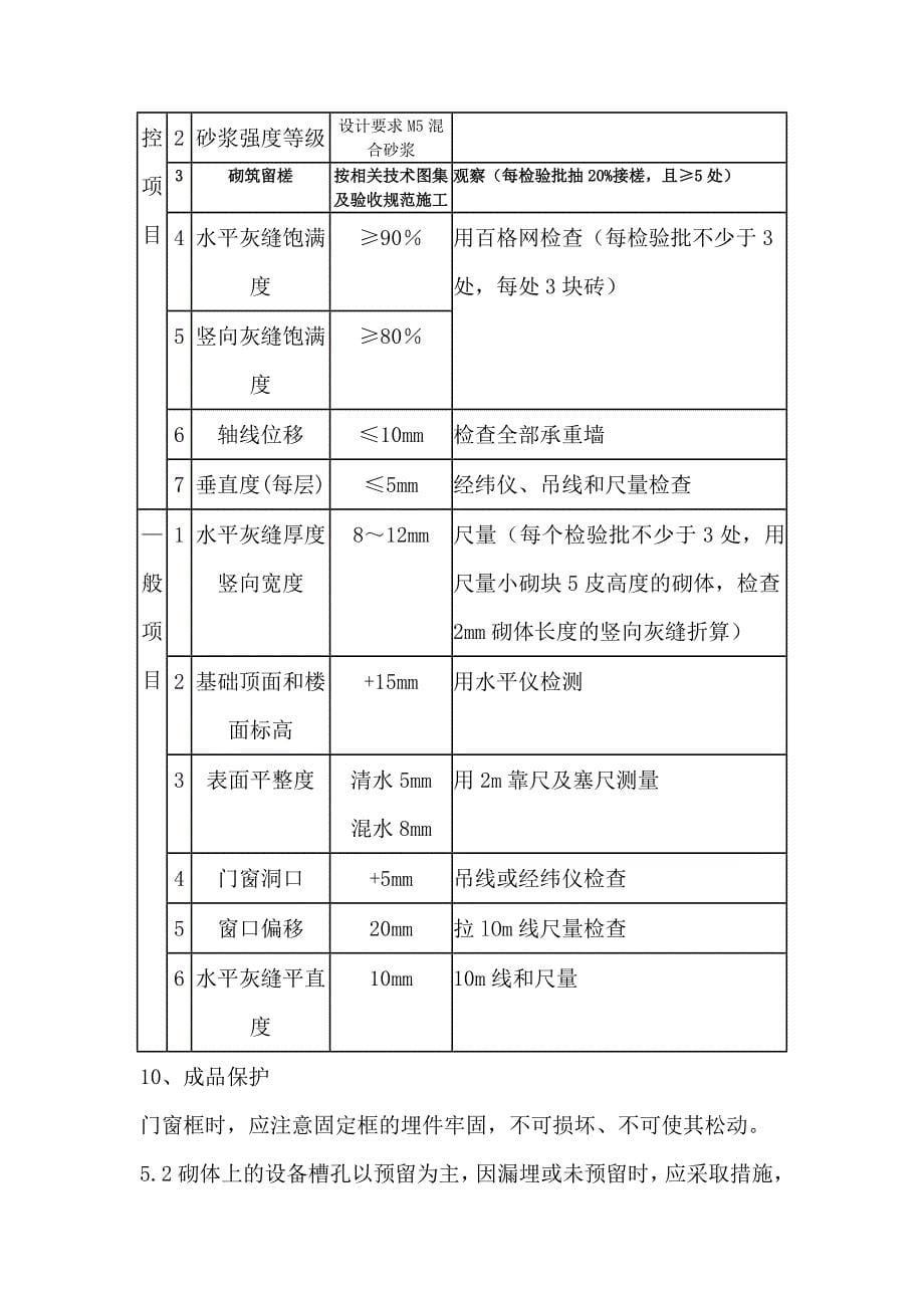 砌筑工程技术交底2_第5页