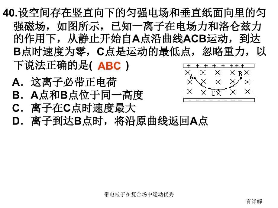 带电粒子在复合场中运动优秀课件_第5页