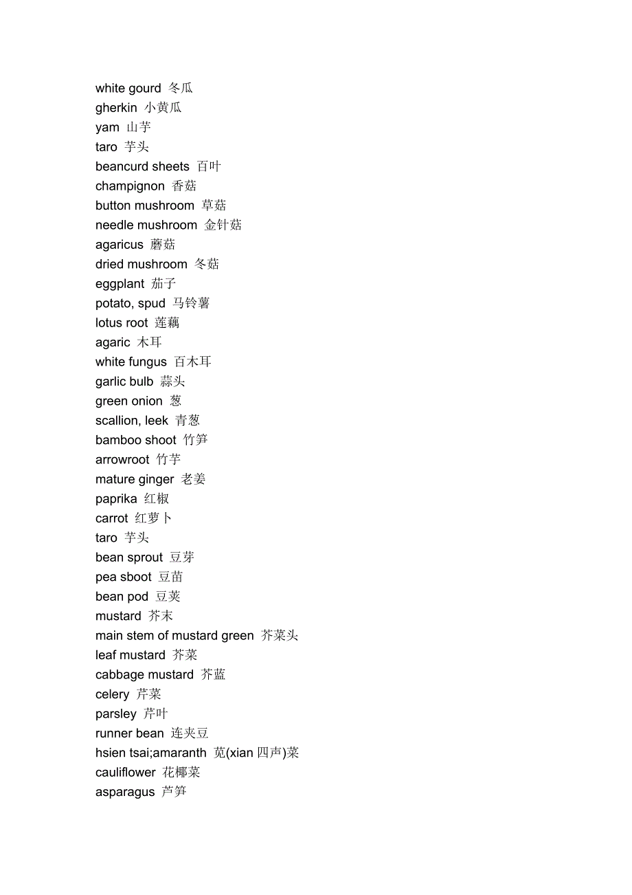 常见蔬菜英语名称.doc_第4页