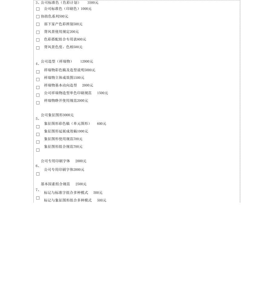 平面设计收费价格表_第5页