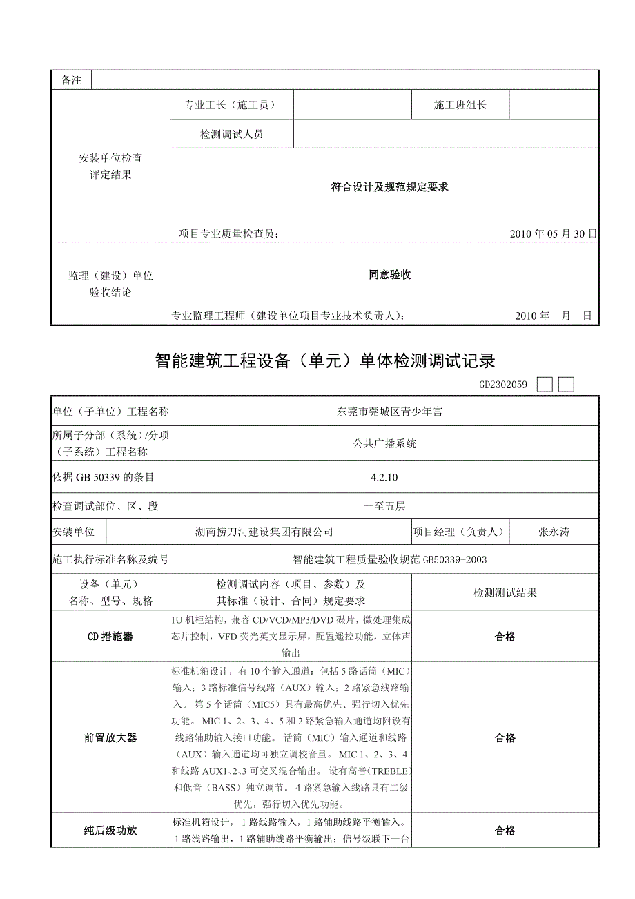 智能建筑工程设备(单元)单体检测调试_第2页