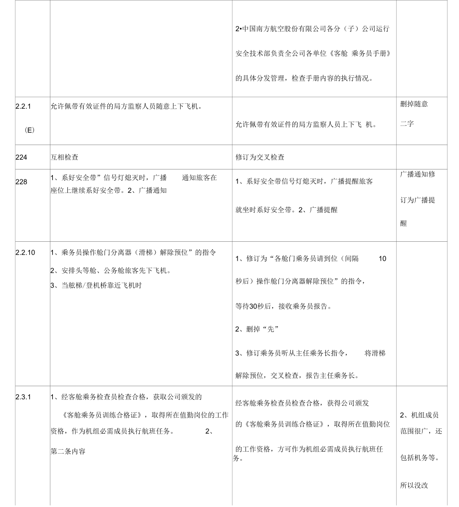 《客舱乘务员手册》修订汇总_第3页