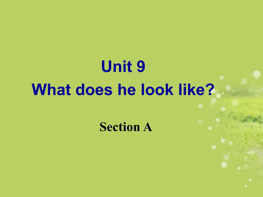 七年级英语下册《Unit9-What-does-he-look-like-Section-A》课件-(新版)人教新目标版_第2页