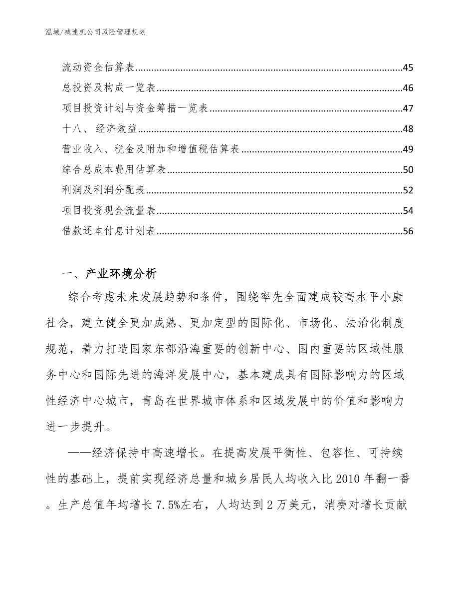 减速机公司风险管理规划_参考_第2页