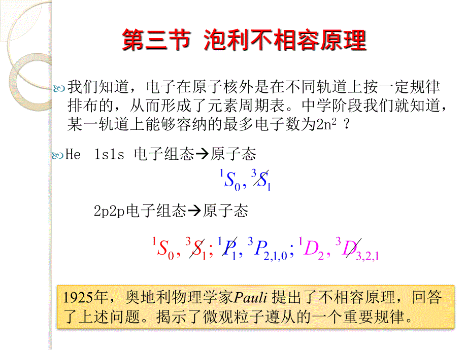 原子物理学：第五章 多电子原子：泡利原理3_第3页