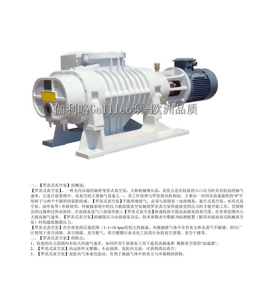 罗茨式真空泵_第4页