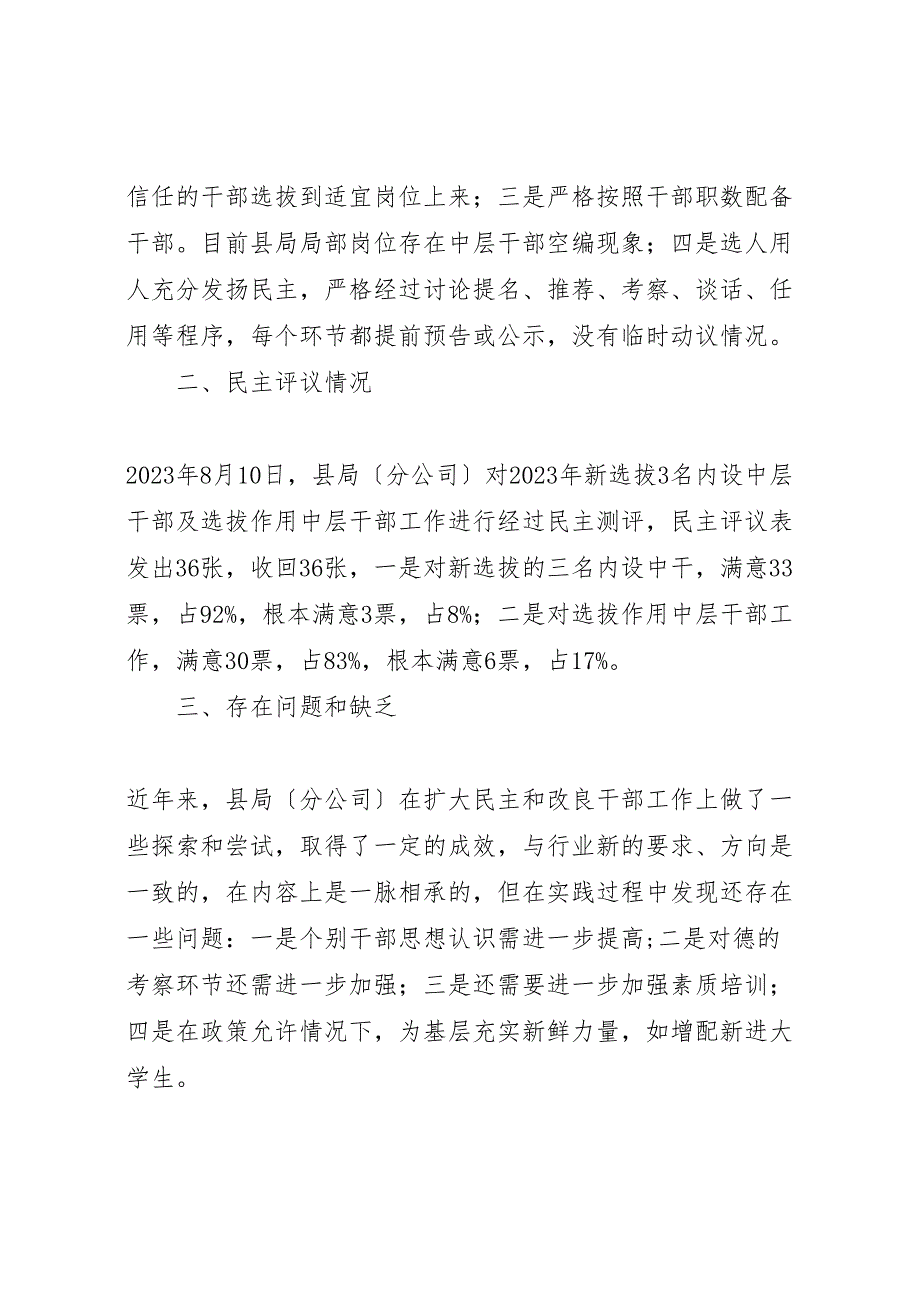 2023年国有企业选人用人自查汇报总结报告.doc_第4页