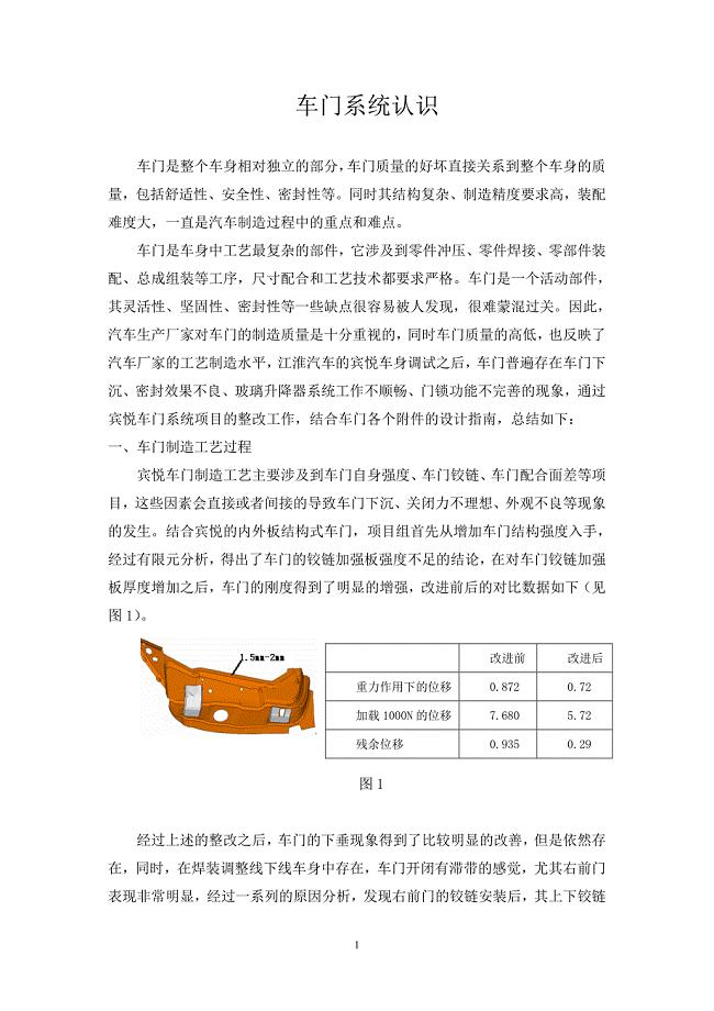车门系统认识.doc