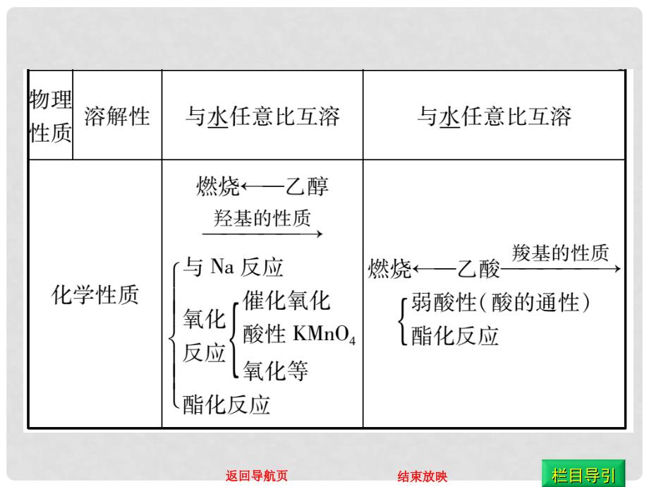 高考化学一轮复习 第九章 乙醇 乙酸 基本营养物质课件 鲁科版_第4页