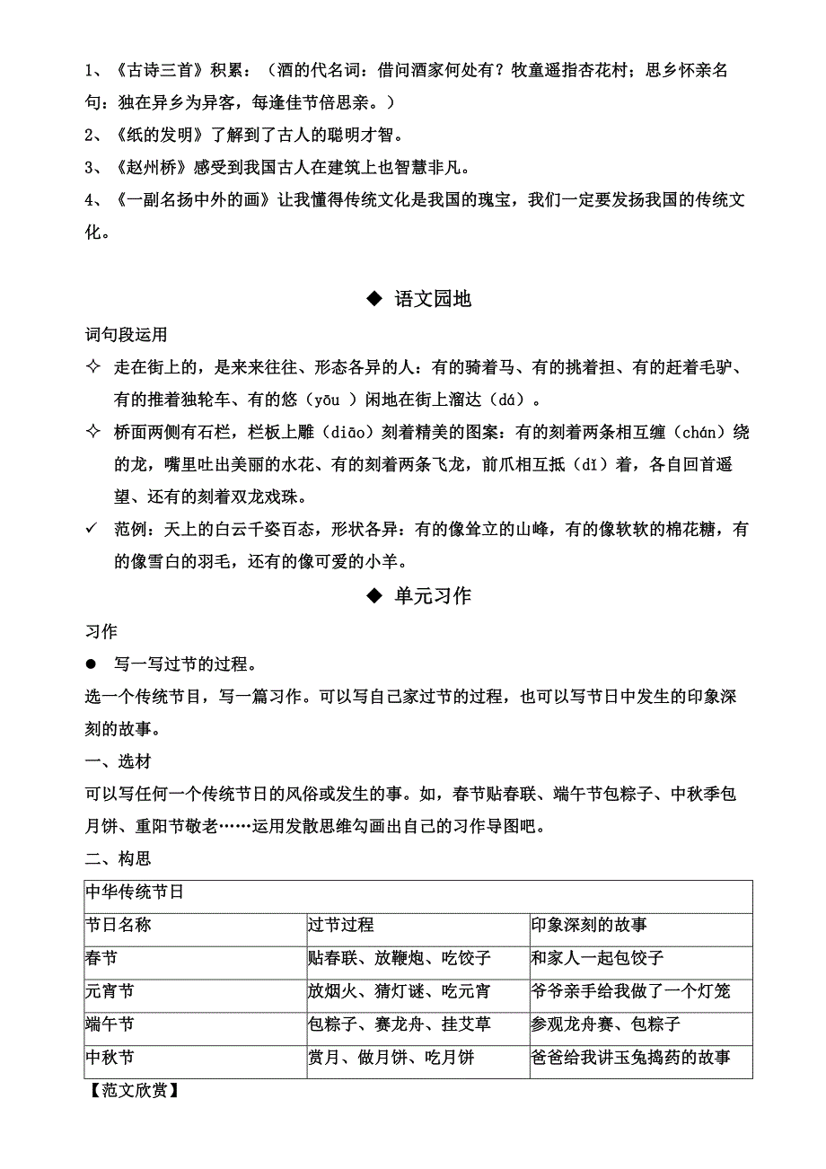 (完整版)部编版三年级下册语文第三单元复习资料_第4页