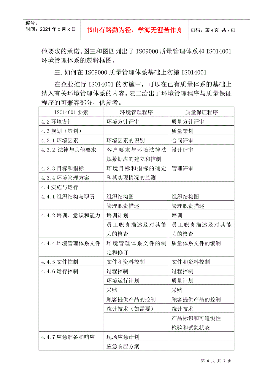 ISO14000与ISO9000体系的兼容性_第4页