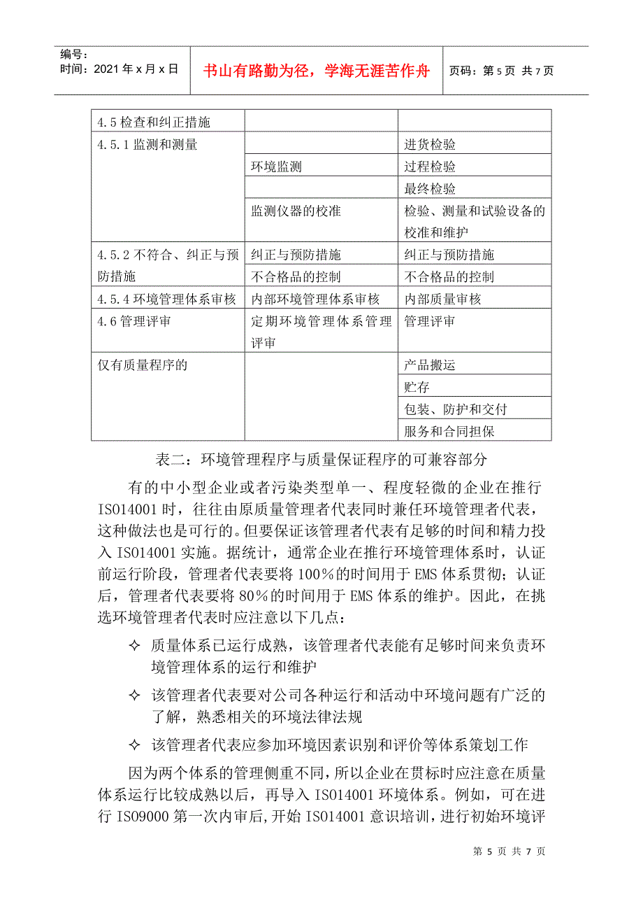 ISO14000与ISO9000体系的兼容性_第5页