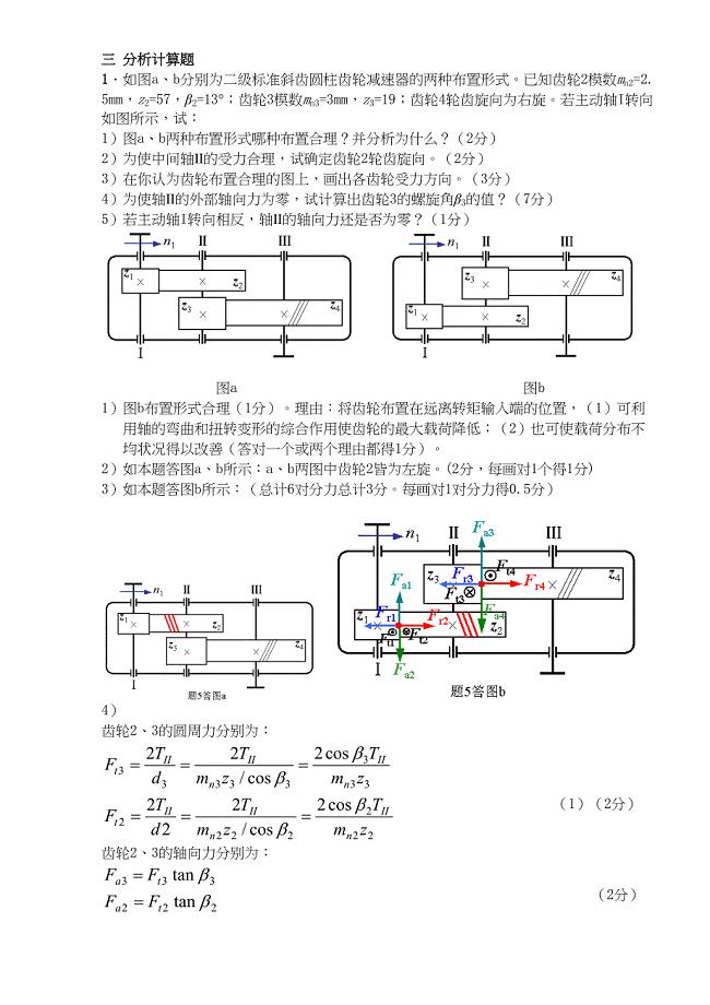 长沙XX大学机械设计期末考试题库含答案课案(DOC 22页)