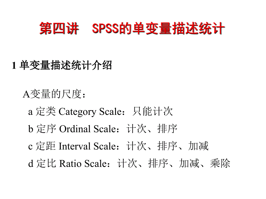 教学课件第三讲SPSS的主要窗口和菜单_第4页