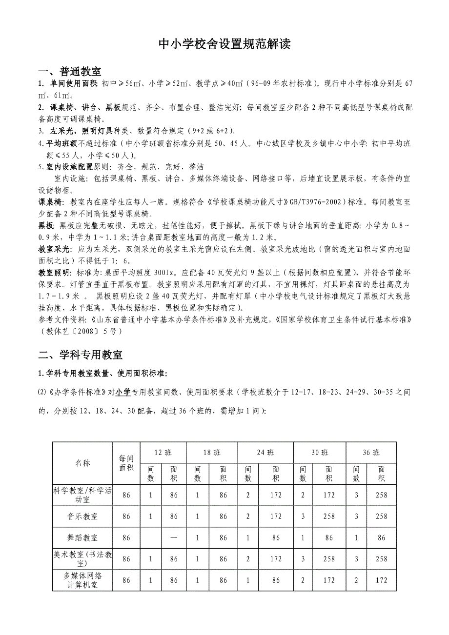 中小学校舍设置规范解读_第1页