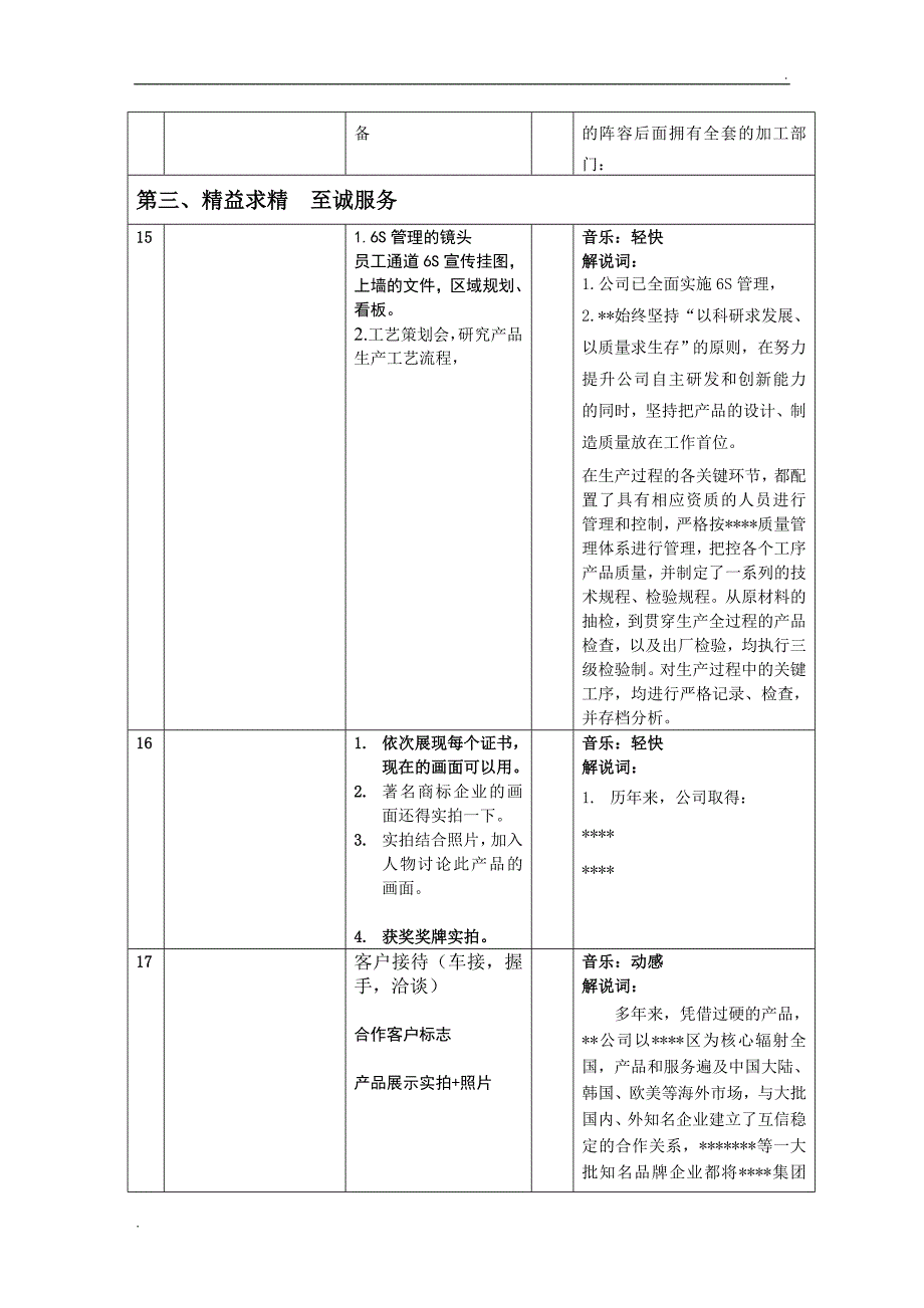 公司宣传片分镜头必备脚本模板_第4页