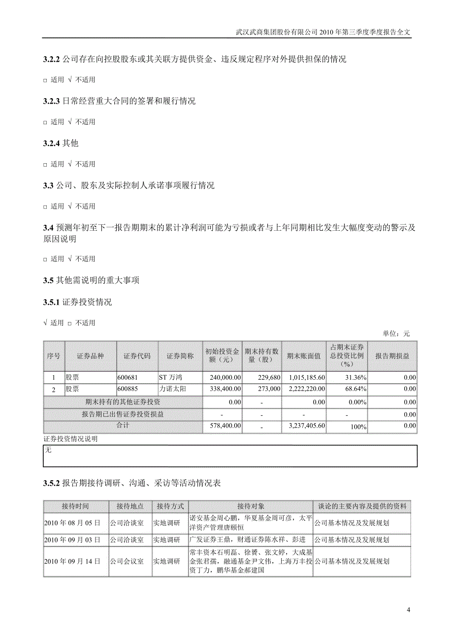 鄂武商第三季度报告全文_第4页