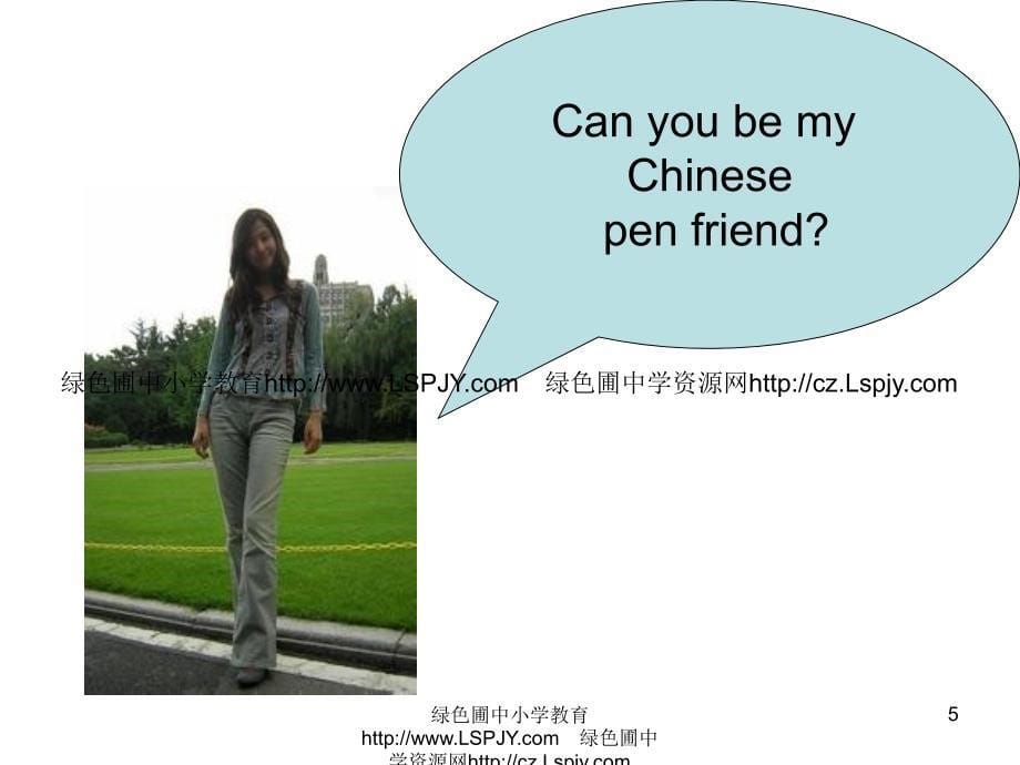 Module 5_Unit 1 Can you be my Chinese pen friend_第5页