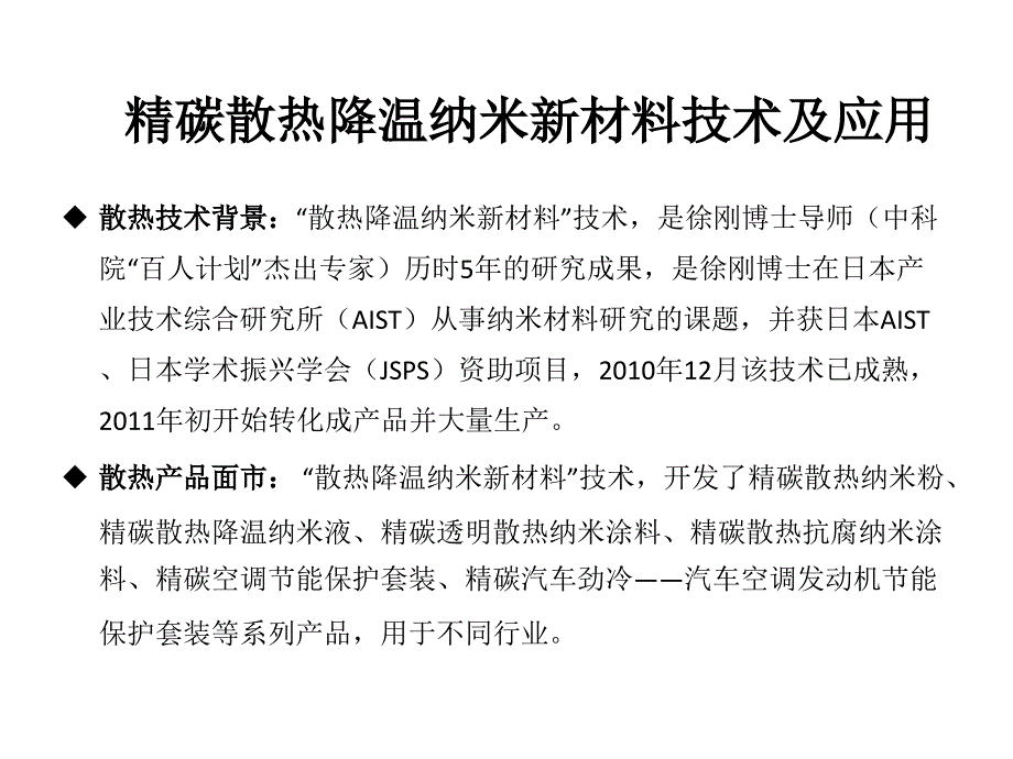 精碳散热降温纳米涂料及散热纳米粉简介课件_第2页