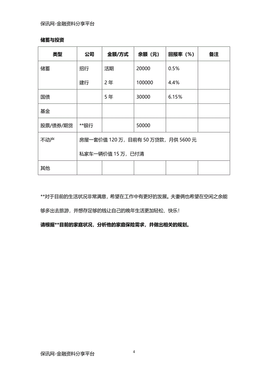 保讯网保险单身白领两口之家三口之家的寿险规划要点_第4页