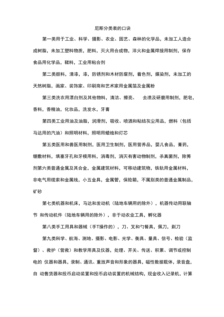 尼斯分类表的口诀_第1页