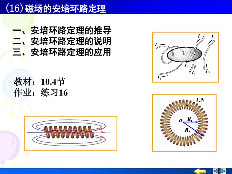 磁场的安培环路定理共28页PPT课件_第1页