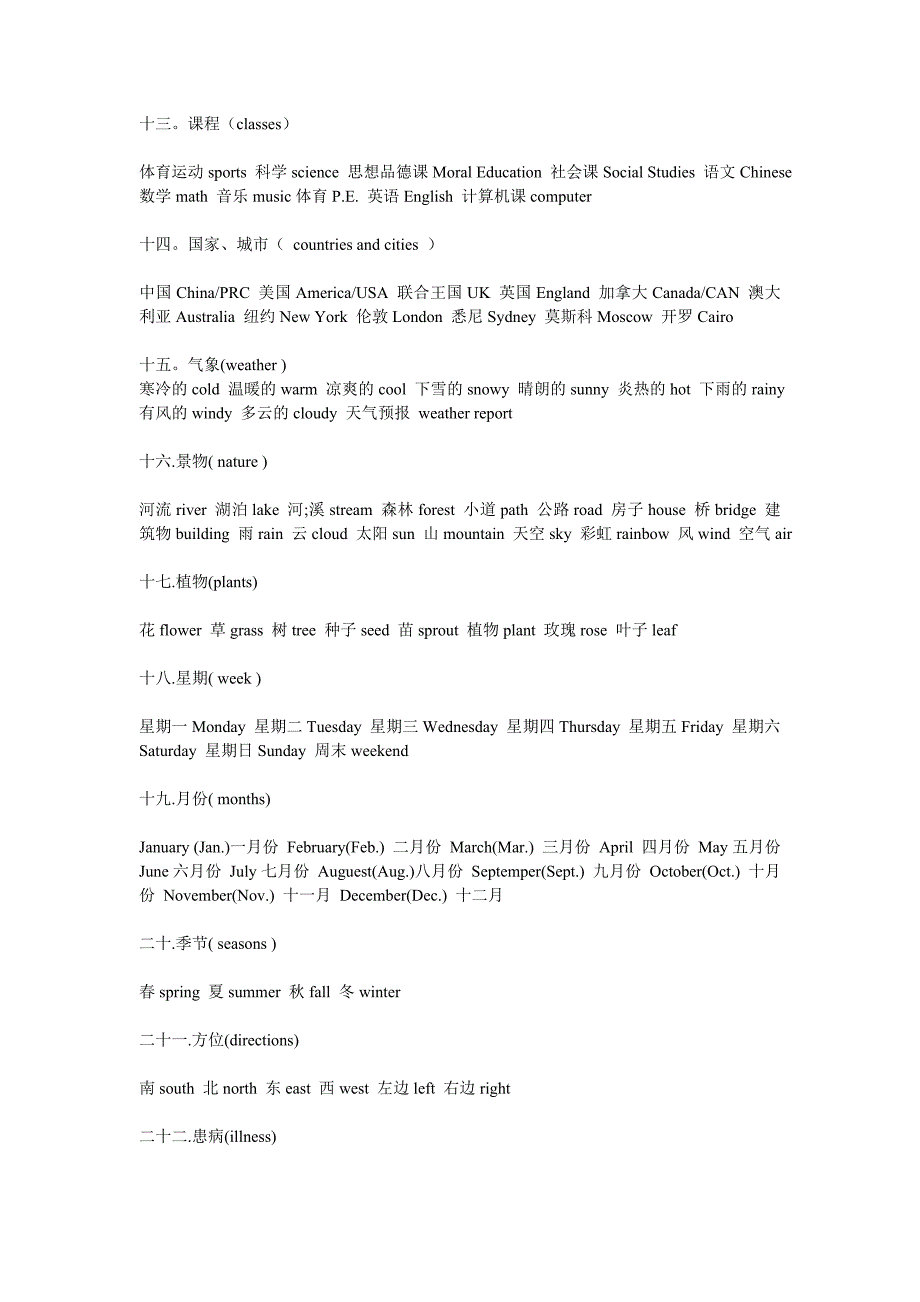 小学六年级英语单词.doc_第3页