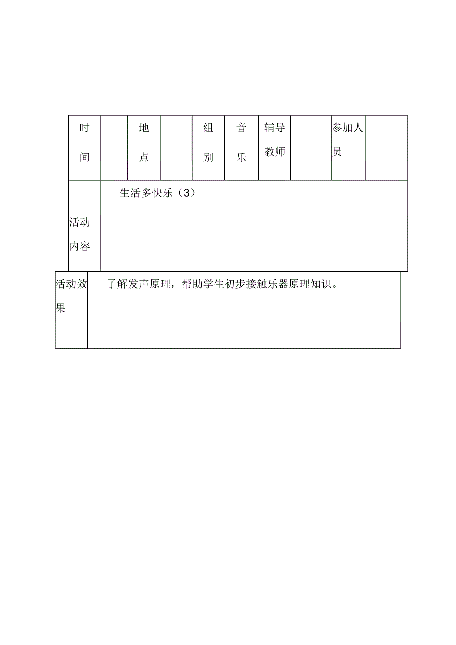 音乐兴趣小组活动记录_第3页