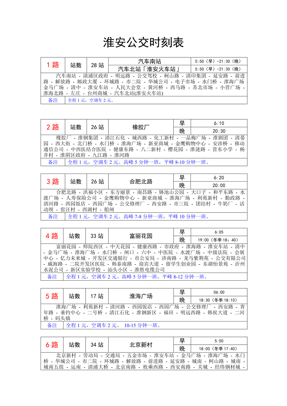 淮 安 公 交 时 刻.doc_第1页