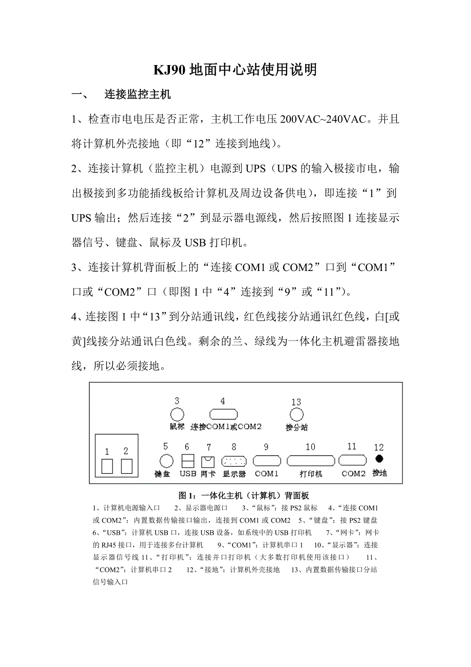 KJ90一体化监控主机使用说明.doc_第1页