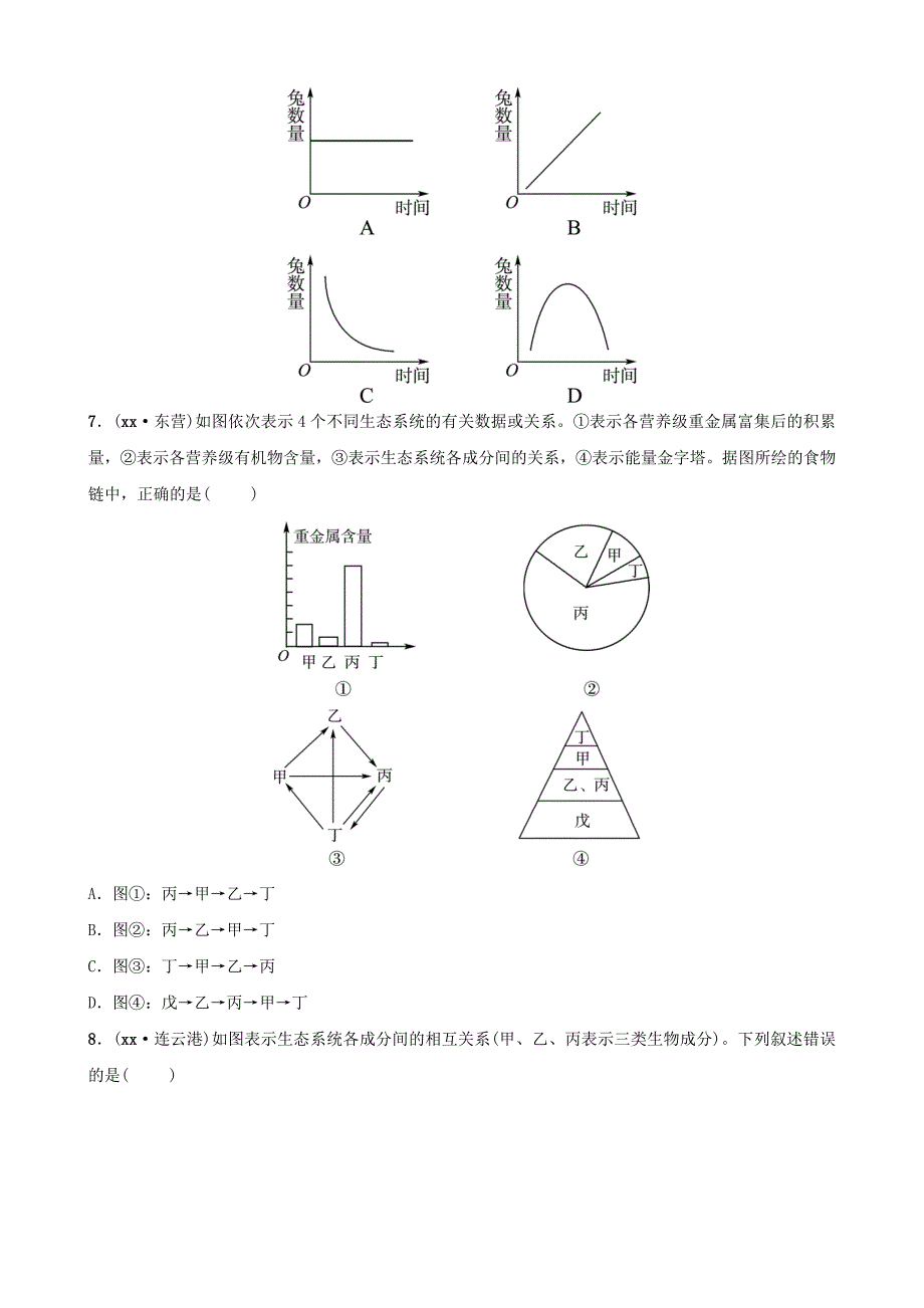 （东营专版）2022年中考生物 专题十专题演练_第2页