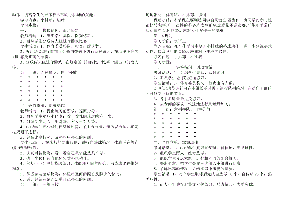 小学六年级体育上册教案_第4页