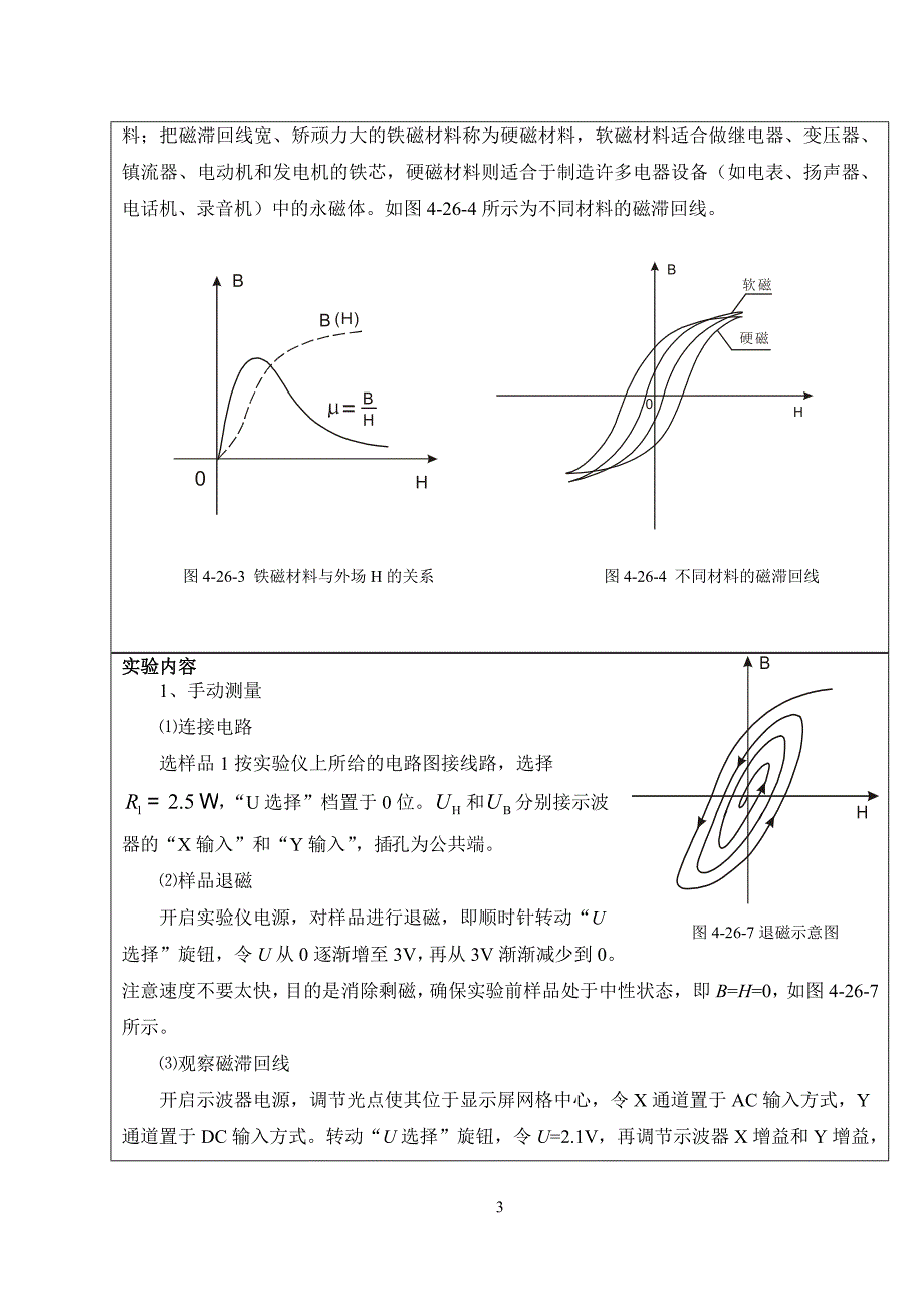 铁磁材料的磁滞回线和基本磁化曲线的测量.doc_第4页