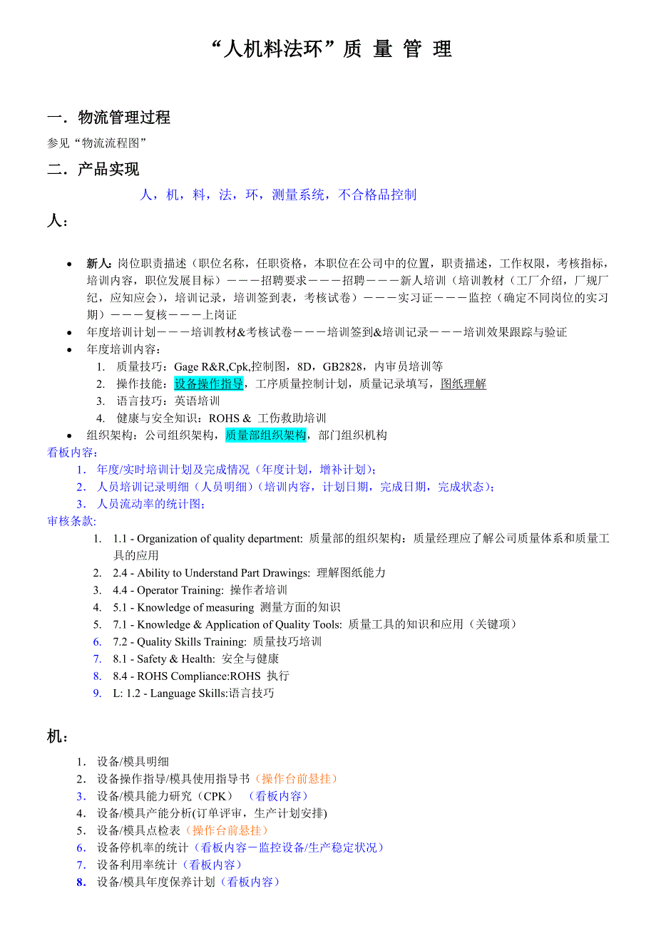 人机料法环质量管理_第1页