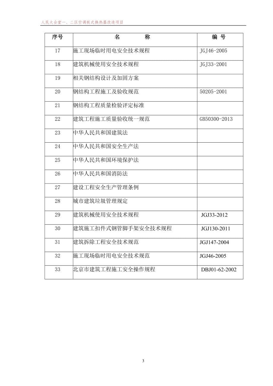 人民大会堂一二区空调板式换热器改造项目施工组织设计_第5页