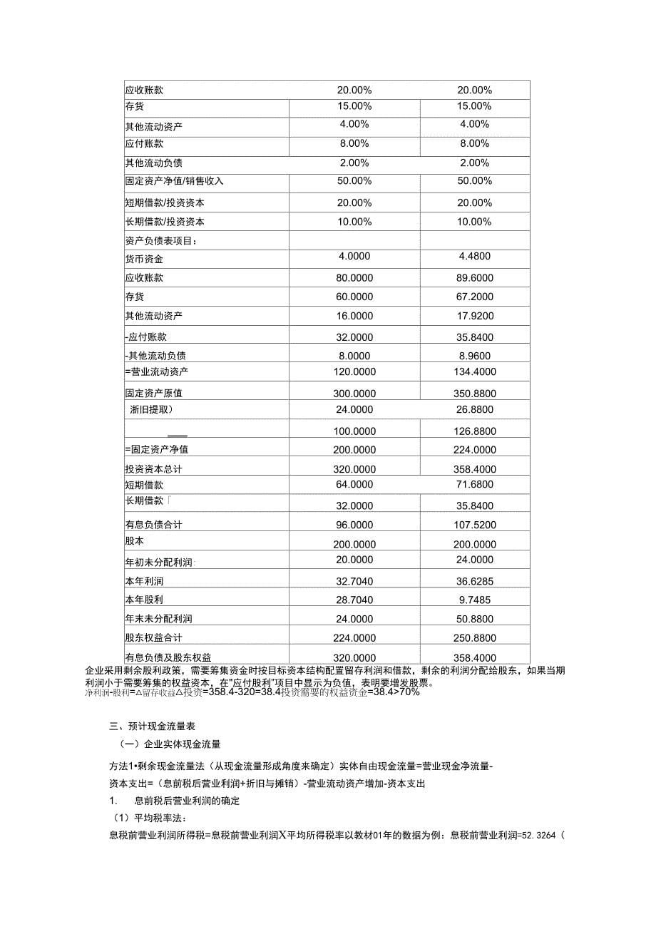 企业现金资料流量折现法_第5页