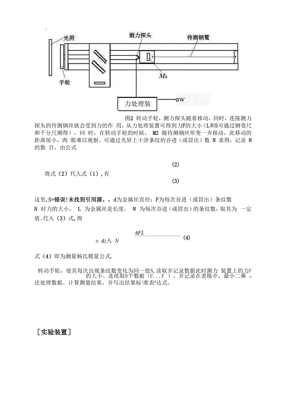 用迈克尔干涉仪测杨氏模量_第4页